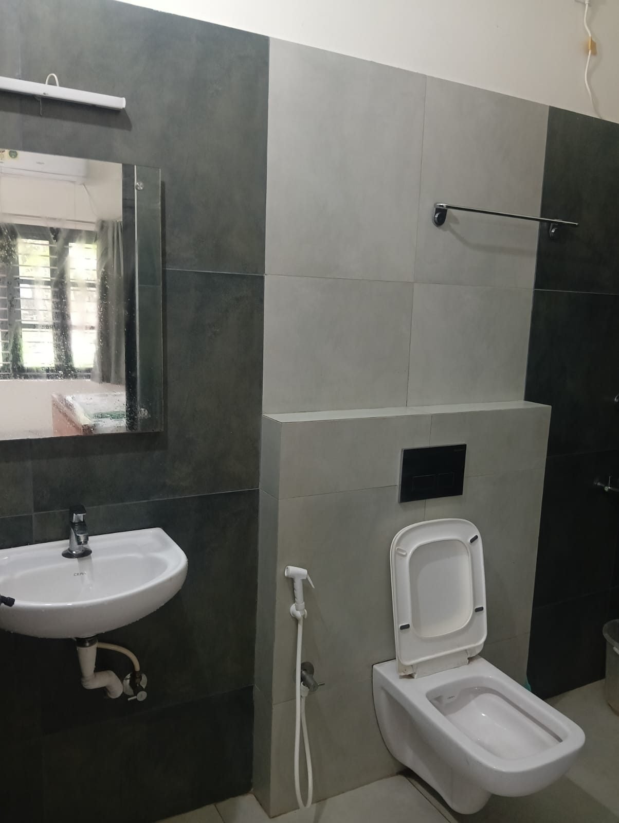 Bathroom, sink and toilet