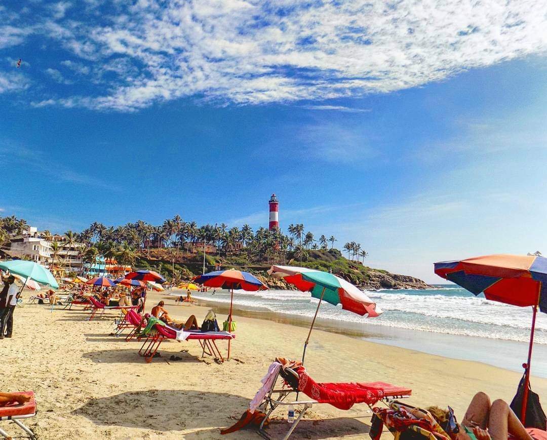 Kovalam Beach view