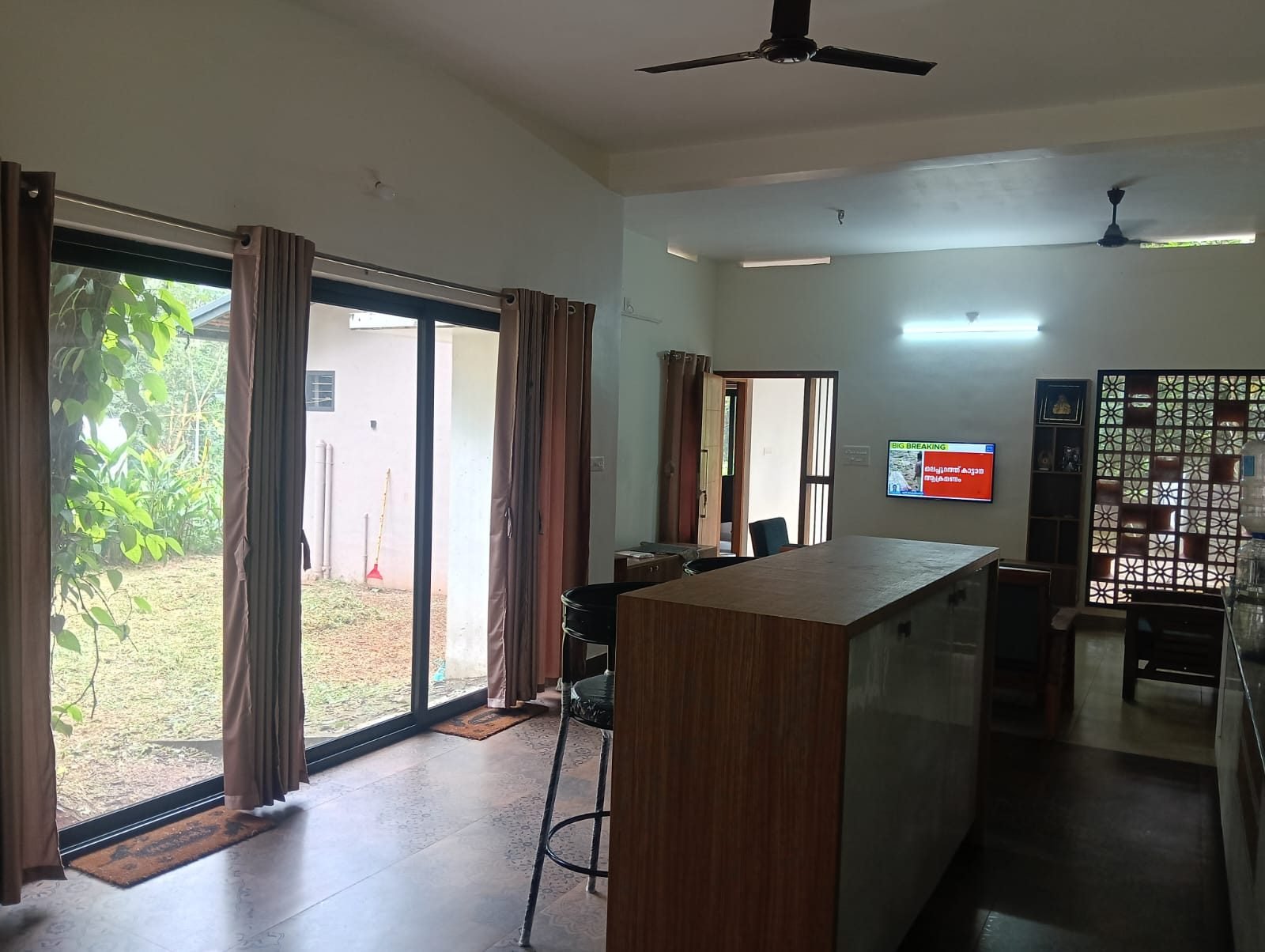 Open-plan living and kitchen